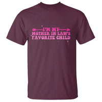 Funny In Law Gift T Shirt I Am My Mother In Laws Favorite Child - Wonder Print Shop