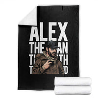 Alex Pretti Throw Blanket Alex The Man The Myth The Legend Vintage Gift