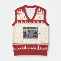 Honoring Alex Pretti Memorial V-Neck Knit Sweater Vest ICU Nurse Hero Tribute Minneapolis