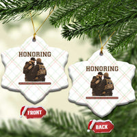 Honoring Alex Pretti ICU Nurse Tribute Support Gift Ceramic Ornament