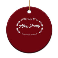Justice For Alex Pretti Ceramic Ornament Abolish ICE Protest Minneapolis Support Gift