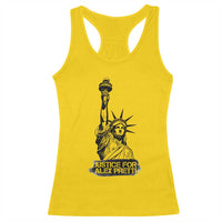 Justice For Alex Pretti Racerback Tank Top Statue Of Liberty Support Gift