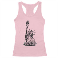 Justice For Alex Pretti Racerback Tank Top Statue Of Liberty Support Gift