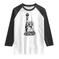 Justice For Alex Pretti Raglan Shirt Statue Of Liberty Support Gift