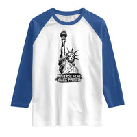 Justice For Alex Pretti Raglan Shirt Statue Of Liberty Support Gift