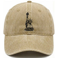 Justice For Alex Pretti Washed Cotton Baseball Cap Statue Of Liberty Support Gift
