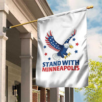 Stand With Minneapolis Garden Flag American Eagle Protest Gift