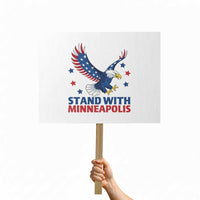 Stand With Minneapolis Protest Sign American Eagle Protest Gift