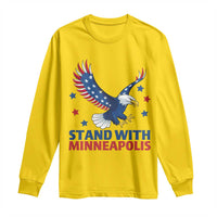 Stand With Minneapolis Long Sleeve Shirt American Eagle Protest Gift