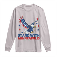 Stand With Minneapolis Long Sleeve Shirt American Eagle Protest Gift