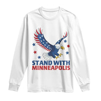 Stand With Minneapolis Long Sleeve Shirt American Eagle Protest Gift
