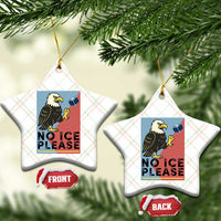 American Eagle No Ice Please Ceramic Ornament Minnesota Protest Support Gift