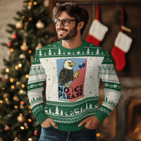 American Eagle No Ice Please Ugly Christmas Sweater Minnesota Protest Support Gift