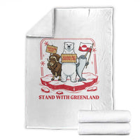 Hands Off Greenland Throw Blanket Support Greenlander Gift