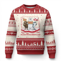 Hands Off Greenland Ugly Christmas Sweater Support Greenlander Gift