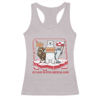 Hands Off Greenland Racerback Tank Top Support Greenlander Gift