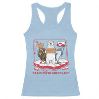Hands Off Greenland Racerback Tank Top Support Greenlander Gift