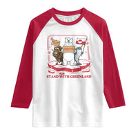 Hands Off Greenland Raglan Shirt Support Greenlander Gift