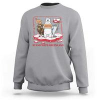 Hands Off Greenland Sweatshirt Support Greenlander Gift