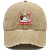 Hands Off Greenland Washed Cotton Baseball Cap Support Greenlander Gift