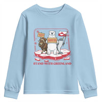 Hands Off Greenland Youth Sweatshirt Support Greenlander Gift