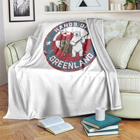 Hands Off Greenland Throw Blanket Anti Authoritarian Political Gag Gift