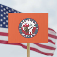 Hands Off Greenland Protest Sign Anti Authoritarian Political Gag Gift