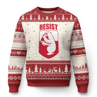 Greenland Resist Ugly Christmas Sweater Stand With Greenlanders