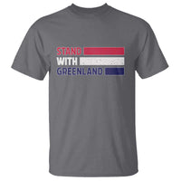 Vintage Retro Stand With Greenland T Shirt Support Greenlander Gift