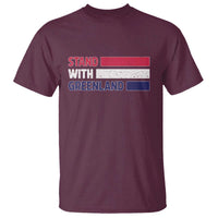 Vintage Retro Stand With Greenland T Shirt Support Greenlander Gift
