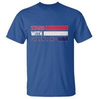 Vintage Retro Stand With Greenland T Shirt Support Greenlander Gift