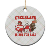 Greenland Is Not For Sale Ceramic Ornament Greenland Lover Support