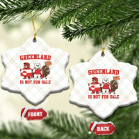 Greenland Is Not For Sale Ceramic Ornament Greenland Lover Support