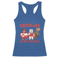 Greenland Is Not For Sale Racerback Tank Top Greenland Lover Support