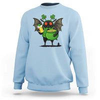 Funny Mothman Sweatshirt St Patricks Day Cryptid Gift