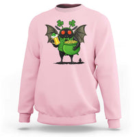 Funny Mothman Sweatshirt St Patricks Day Cryptid Gift
