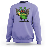 Funny Mothman Sweatshirt St Patricks Day Cryptid Gift