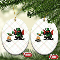 Funny Cryptid Mothman Ceramic Ornament St Patricks Day Gift