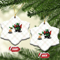 Funny Cryptid Mothman Ceramic Ornament St Patricks Day Gift