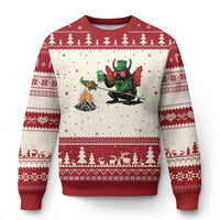 Funny Cryptid Mothman Ugly Christmas Sweater St Patricks Day Gift