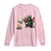 Funny Cryptid Mothman Long Sleeve Shirt St Patricks Day Gift