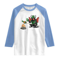 Funny Cryptid Mothman Raglan Shirt St Patricks Day Gift