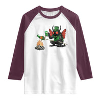 Funny Cryptid Mothman Raglan Shirt St Patricks Day Gift
