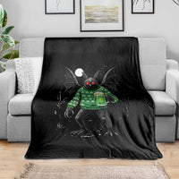 Funny Mothman St Patricks Day Throw Blanket Gift For Cryptid Lovers
