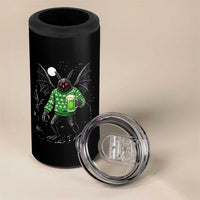 Funny Mothman St Patricks Day 4 in 1 Can Cooler Tumbler Gift For Cryptid Lovers