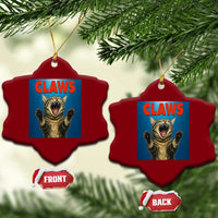 Funny Claws Cat Ceramic Ornament Horror Movie Parody - Wonder Print Shop
