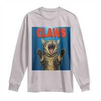 Funny Claws Cat Long Sleeve Shirt Horror Movie Parody - Wonder Print Shop