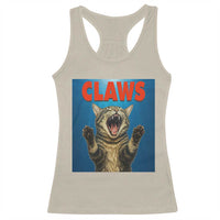 Funny Claws Cat Racerback Tank Top Horror Movie Parody - Wonder Print Shop