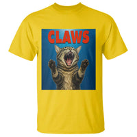 Funny Claws Cat T Shirt Horror Movie Parody - Wonder Print Shop