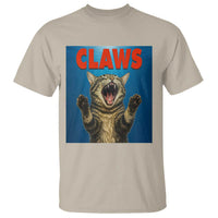 Funny Claws Cat T Shirt Horror Movie Parody - Wonder Print Shop